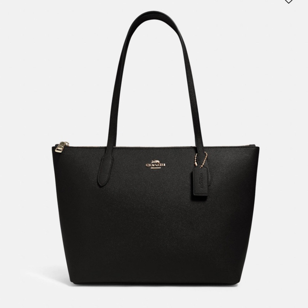 Coach zip top tote